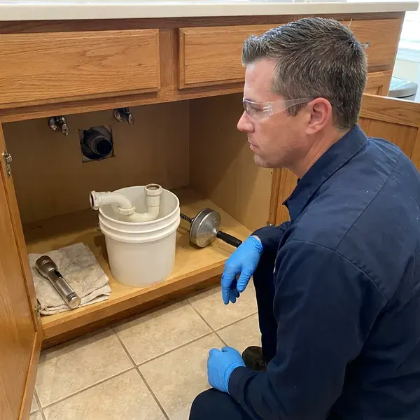 JBK Plumbing technician providing drain repairs in Oklahoma City, OK