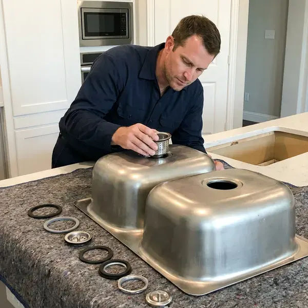 Local kitchen sink installation by JBK Plumbing, Oklahoma City, OK