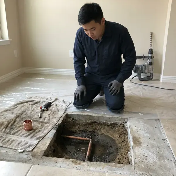 Professional slab leak repair, Oklahoma City, OK
