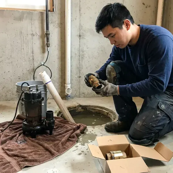 Local sump pump replacement by JBK Plumbing, Oklahoma City, OK