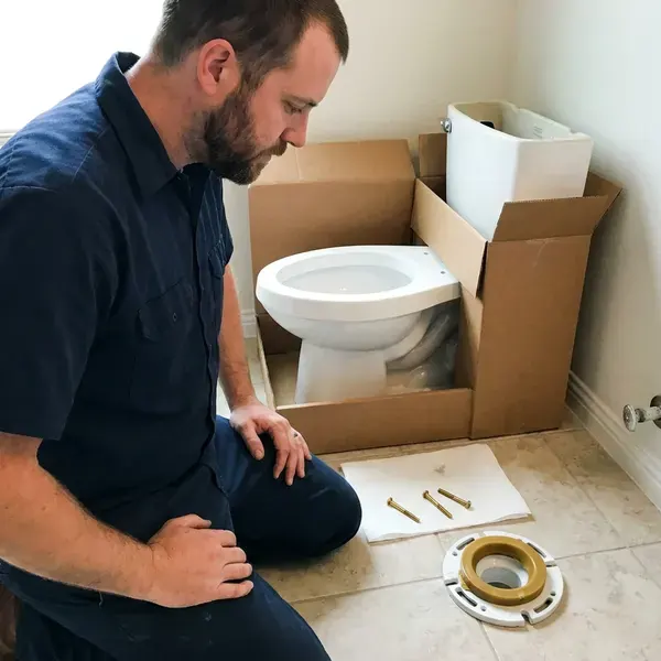 Professional toilet installation, Oklahoma City, OK
