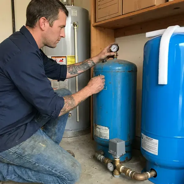 Local well pressure tank replacement by JBK Plumbing, Oklahoma City, OK